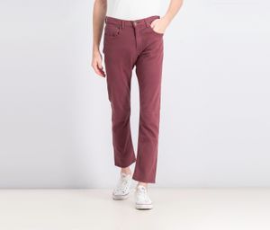 Mens Slim Fit Jeans  Burgundy