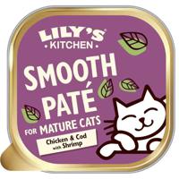 Lily's Kitchen Chicken Cod & Shrimps Pate Mature Cat Wet Food 19X85G