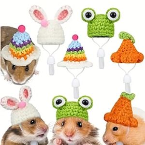 Adorable Handmade Crochet Pet Hats - Perfect for Hamsters Rats  More! Lightinthebox