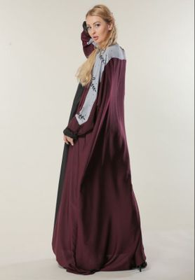 Colorblock Abaya with Handwork (M)