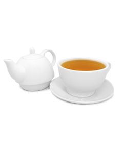Nerthus Porcelain Double Teapot White 11 x 7.5 x 11.5 cm
