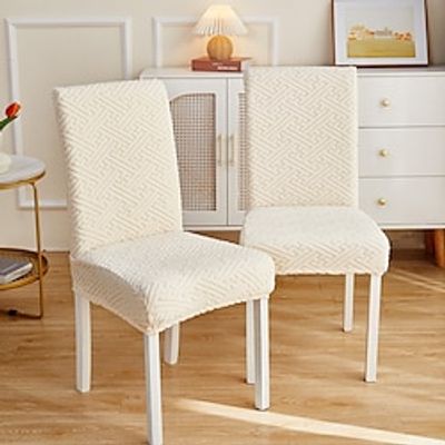 Spandex Dining Chair Cover Farmhouse Stretch Chair Seat Slipcover Washable Cover Kitchen Protector for Dining Room Wedding Ceremony Durable miniinthebox Spandex Dining Chair Cover Farmhouse Stretch Chair Seat Slipcover Washable Cover Kitchen Protector for Dining Room Wedding Ceremony Durable miniinthebox