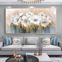 Mintura Handmade Abstract Flowers Oil Paintings On Canvas Wall Art Decoration Modern Picture For Home Decor Rolled Frameless Unstretched Painting Lightinthebox - thumbnail