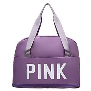 Women's Large Capacity Waterproof Sports Oxford Cloth Travel Bag Zipper Letter Daily Outdoor Dark Grey Black Gray Purple Lightinthebox