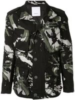 Ports V splatter print jacket - GOLD