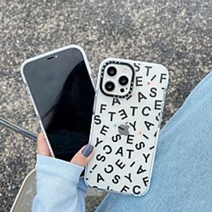 Phone Case For Apple Back Cover iPhone 12 Pro Max 11 SE 2020 X XR XS Max 8 7 Shockproof Dustproof Word / Phrase TPU miniinthebox