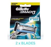 Gillette Mach 3 Razor Blade Refill Cartridges, 2 pcs