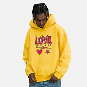 Unisex Hoodie Cartoon Print Casual Casual Hoodies Sweatshirts  Blue Yellow Khaki Lightinthebox