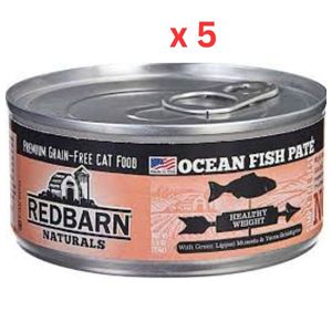 Red Barn Weight Control Ocean Fish Pate Cat Food 5.5Oz (Pack Of 5)