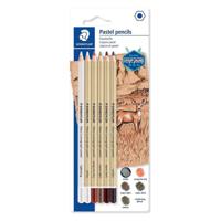 Staedtler Mars Lumograph Pastel 100P Pencils (Pack Of 6)