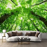 Landscape Green Forest Hanging Tapestry Wall Art Large Tapestry Mural Decor Photograph Backdrop Blanket Curtain Home Bedroom Living Room Decoration Lightinthebox - thumbnail