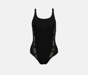 Womens Arena Logo High One Piece  Black/White