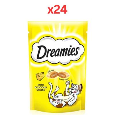 Dreamies Cheese Cat Treats 60G (Pack of 24)
