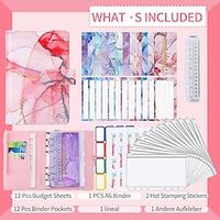 11 Colors A6 Macaron Marble Leather A6 PU Leather DIY Binder Notebook Cover Journal Agenda Planner Cover Diary Schedule Paper Cover School Stationery Diary Weekly Monthly Planner Budget Planner 2023 miniinthebox