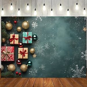 1pc Green Christmas Background Cloth New Year Party Decoration Home Background Wall Decoration Hanging Cloth Studio Photo Banner Lightinthebox