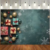 1pc Green Christmas Background Cloth New Year Party Decoration Home Background Wall Decoration Hanging Cloth Studio Photo Banner Lightinthebox - thumbnail