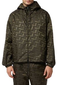 Logo Print Windbreaker Jacket