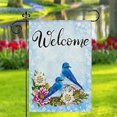 Sunflowers Bird Garden Flag 12x18Inch Outdoor Decorations Welcome Garden Patio Flag Flower Yard Flag Double Sided Holiday Outdoor Flags 1pc Lightinthebox