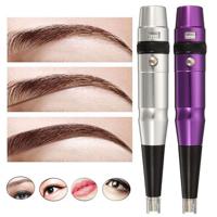 Eyebrow Lips Tattoo Pen Permanent Makeup Professional Power Machine Supply Silver Purple - thumbnail