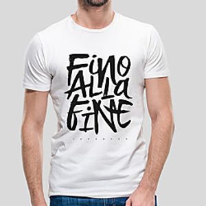 Men's Unisex Tee T shirt Hot Stamping Graphic Prints Letter Plus Size Print Short Sleeve Casual Tops Cotton Basic Fashion Designer Big and Tall White miniinthebox