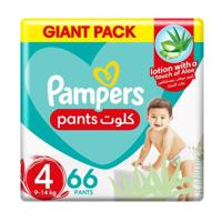 Pampers Baby-Dry Pants Diapers Size 4 9-14 kg, 66's