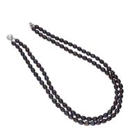 Sri Jagdamba Pearls Diva 2 Lines oval Pearl Set - JPJUN-20-145