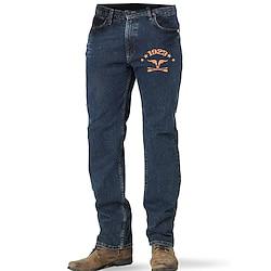 Men's Graphic Jeans Cowboy 1923 Printed Comfort Full Length Casual Vintage Slim Fit Jean Lightinthebox