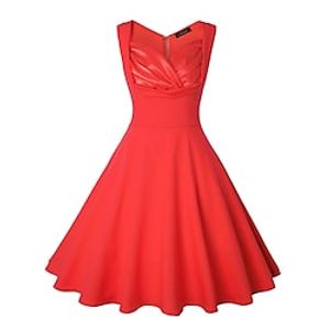Audrey Hepburn Vintage Summer Dress Women's Costume Vintage Cosplay Daily Wear Going out Midi A-Line miniinthebox