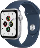 Apple Watch SE GPS, 40mm Silver Aluminium Case with Abyss Blue Sport Band