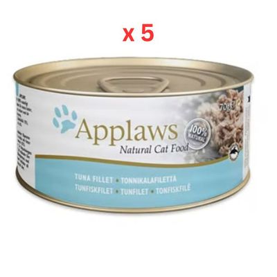 Applaws Cat Tuna Fillet In Broth 70g (UAE Delivery Only) (Pack Of 5)