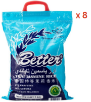 Better Thai Jasmine Rice, 5Kg Pack Of 8 (UAE Delivery Only)