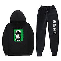 Inspired by My Hero Academia Deku Hoodie Anime 100% Polyester Anime Harajuku Graphic Kawaii Pants For Men's / Women's / Couple's miniinthebox - thumbnail