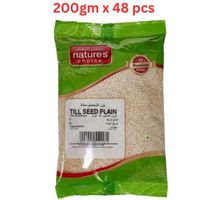 Natures Choice Till Sesame Seed Plain, 200 gm Pack Of 48 (UAE Delivery Only)