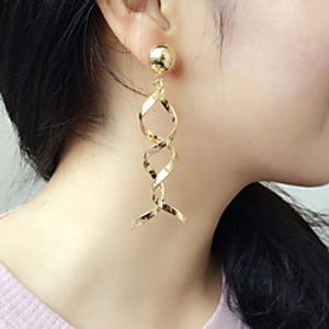 Women's Drop Earrings Hoop Earrings Earrings Chandelier Holiday Fashion Birthday Stylish Luxury Punk Trendy Cool Earrings Jewelry Gold For Birthday Street Gift Engagement Date 1 Pair miniinthebox