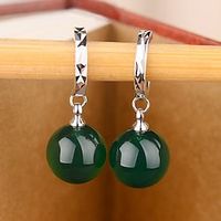 Women's Drop Earrings Vintage Style Skeleton Stylish Simple Folk Style Earrings Jewelry Green  Dark Red For Daily Holiday 1 Pair Lightinthebox - thumbnail