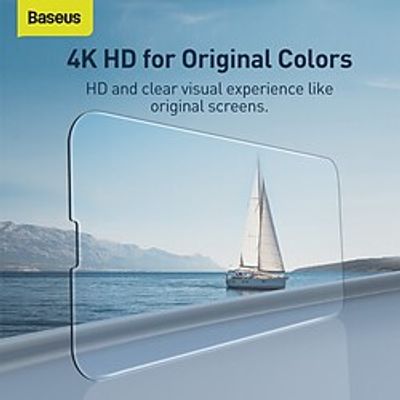 2PCS Baseus Phone Screen Protector 0.3mm Full-glass Tempered Glass  For Apple iPhone 13 iPhone 13 Pro Max High Definition (HD) Scratch Proof Anti-Fingerprint Back Protector Lightinthebox