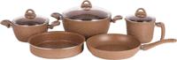 Royalford 8-Piece Chef Choice Granite Coated Cookware Set - RF11305