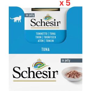 Schesir Cat Wet Food With Tuna 140G (Pack Of 5)