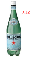 San Pellegrino Sparkling Natural Mineral Water Plastic Bottle - 12 x 1 L
