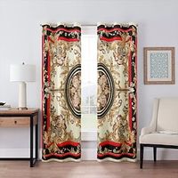 Blackout Curtain Vintage Decor Curtain Drapes For Living Room Bedroom Kitchen Window Treatments Thermal Insulated Room Darkening Lightinthebox