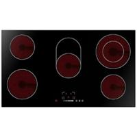 Midea Built In Ceramic Electric Hob 9200Watt, 5 Burner 90 x 52 Cm - MCHV848