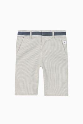 Striped Cotton Shorts Striped Cotton Shorts