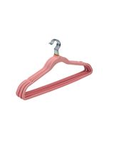 Homesmiths Velvet Hangers Pink Pack of 7