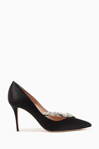 Nadira 90 Pumps in Satin