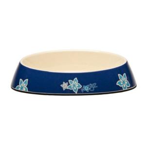 Rogz Fishcake Blue Floral Cat Bowl