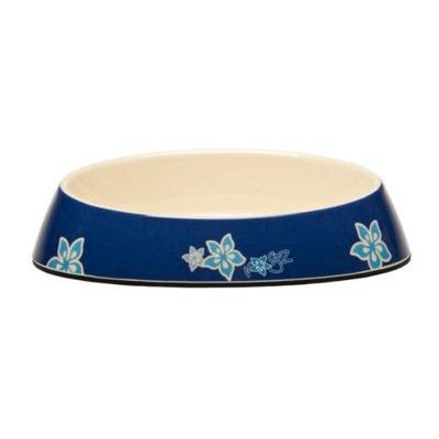 Rogz Fishcake Blue Floral Cat Bowl