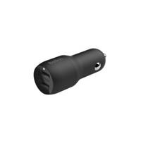 Belkin boost charge Dual USB-A Car Charger 24W+ USB-A to USB-C Cable, Black
