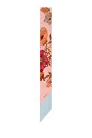 Flora Print Silk Neck Bow - thumbnail