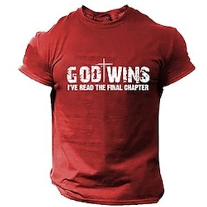 Letter Black White Red T shirt Tee Men's Graphic Cotton Blend Shirt Sports Classic Shirt Short Sleeve Comfortable Tee Sports Outdoor Holiday Summer Fashion Designer Clothing S M L XL XXL XXXL Lightinthebox