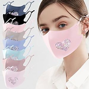 Women's Face Mask Nylon Fashion Outdoor 3D Party Heart Pure Color 1pc / pack Mask Portable Windproof Outdoor / Fall / Spring miniinthebox